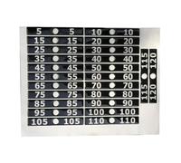 perfk Etichette per pacchi di pesi Adesivi numerici 5-120 Etichette adesive per blocchi di pesi Adesivi per per allenatori di resistenza per bodybuilding