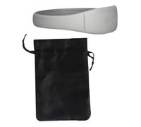 perfk Fascia Stabilizzatrice per Rotula Regolabile, Flessibile, Morbida E Leggera, per Basket, Versatile, Diametro Interno 80 Mm, con Borsa con Coulisse, 1 Pezzo Grigio Chiaro