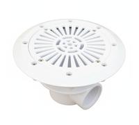 perfk Fitting per Piscina Raccordo Resistente All’acqua Duraturo Tappo Universale Adattabile Cover Antidetriti Rotonda Realizzato in PC Materiale Adatto a, Bianco, Abs