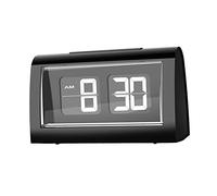 perfk Flip Orologio da scrivania Orologio da Tavolo con Numeri Grandi Display Grande Snooze Clock Sveglia Digitale con Vibrazione Automatica per Soggiorno,