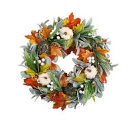 perfk Ghirlanda di Foglie di Acero Artificiali Da Appendere Alla Parete, per La Casa, Autunno, Zucca, per La Porta D'ingresso