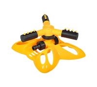 perfk Irrigatore Rotante per l'irrigazione del Cortile, di irrigazione per Erba, irrigatore oscillante Professionale per Piante da Esterno, Giallo