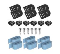 perfk Kit di Fissaggio per Tubo avvolgitore e Copertura Solare, Parti di Ricambio per impieghi gravosi, Forniture per Rullo per Piscina e Prato da, Set da 6 Pezzi