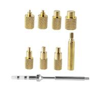 perfk Kit di riscaldamento, inserto per strumento, kit di installazione, componenti, dadi zigrinati in ottone termofusibile sostituibili, adattatore 936,