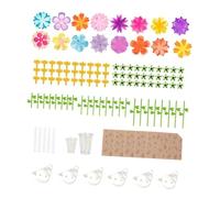 perfk Kit Fai da Te per Realizzare Bouquet di Fiori in Tessuto, Arti e Mestieri, Crea Il Tuo Bouquet di Fiori, lavoretti e Giocattoli per Bambini, per Le, Style C