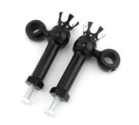 perfk Kit Rialzo Manubrio in Alluminio Universale da 1 Pollice con Blocco Sollevamento Manubrio per Personalizzazione E Sostituzione Adatto per Progetti Stile Ispirato, Nero Con Bordi Bianchi
