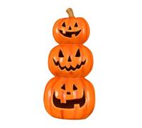 perfk Lanterna di Zucca di Halloween Robusta e Facile da Usare, Decorazione di Halloween, Lampada di Zucca per mensola, Veranda, Tre Impilati, 20x50 Cm