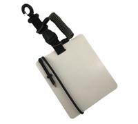 perfk Lavagna Subacquea per PC con Penna Galleggiante, 7,2x6,2 Pollici, Portatile, Leggera, Impermeabile, per subacquei, Strumento di Comunicazione, Primavera Nera