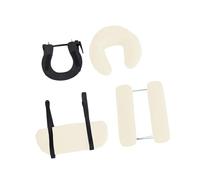 perfk Lettino da massaggio con supporto per il viso e cuscino, poggiatesta massaggiante in PU e spugna, poggiatesta per SPA di bellezza per salone di, Bianco Beige