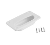 perfk Maniglia per portello di ispezione marino, piastra per pavimento del ponte, superficie antiscivolo, robusta maniglia di trazione per copertura del, Bianco