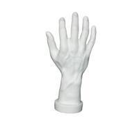 perfk Modello di Mano Maschile, Falsa Mano Umana spettrale realistica, Simulazione, battute Giocattolo, Mano di manichino per la Decorazione del Cosplay di, Destra, Bianco