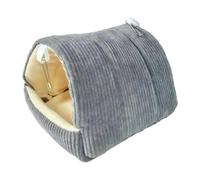 perfk Nido per Uccelli Caldo Invernale, Confortevole capanna per Coccole, Accessori per Gabbie per Animali Domestici, Cuccia per Uccelli, inseparabili, Grigio