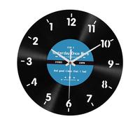 perfk Orologio al contrario Orologio da Parete Rotondo da 12 Pollici con Numeri Creative Arabian Orologio da Parete in antiorario per la Decorazione