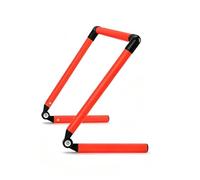 perfk Ostacolo Allenamento Bambini Pieghevole PVC Passo Regolabile Adatto Esercizi Preparazione Allenamento Casa Palestra Campo, Arancione, 70CM