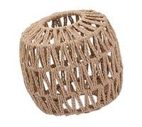 perfk Paralume per lampada a sospensione Paralume per plafoniera Boho Paralume in carta Corda in vimini Rattan Copri lampadario intrecciato per sala da, Stile F