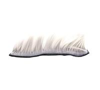 perfk Parrucca Mohawk Casco Moto Parrucchiere Mohawk Cresta Parrucca Decorazione Dello Scafo - Grigio