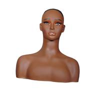 perfk Parrucca testa di manichino che mostra supporto multiuso di parrucca realistica manykin head busto per gli orecchini sciarpe accessori di bellezza