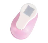 perfk Perforatrice per carta a forma di timbro per bambini, perforatrice per carta che fa risparmiare tempo, ideale per la creazione di biglietti, articoli, Rosa