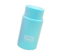 perfk Perforatrice per tappi di bottiglie d'acqua, per fori di cannucce, pratica e creativa, manuale, portatile, per utensili da punzonatura per casa, Blu