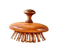 perfk Pettine per massaggio in legno Pettine per massaggio Mini spazzola per capelli in legno versatile portatile Spazzola per capelli per braccio