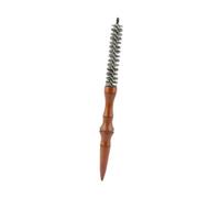 perfk Piccola spazzola rotonda per lo styling dei capelli, piccola spazzola a rullo in legno per l'asciugatura con phon, per capelli spessi o sottili, M