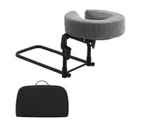 perfk Poggiatesta massaggiante per letto regolabile a casa Cuscino di supporto professionale per poggiatesta per viso Cuscino per letto di bellezza in, Grigio