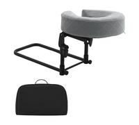 perfk Poggiatesta massaggiante per letto regolabile a casa Cuscino di supporto professionale per poggiatesta per viso Cuscino per letto di bellezza in, Grigio Chiaro