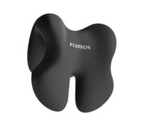 perfk Poggiatesta per Sedia Da Ufficio, Supporto Cervicale per Poltrona, Cuscini Da Collo Con Borsa Portaoggetti, Cuscino Cervicale Ergonomico Multiuso in Memory Foam, Nero