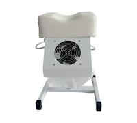 perfk Poltrona per Pedicure Ergonomica Professionale, Poggiapiedi Portatile per Lavoro, Ufficio, SPA, Bianco