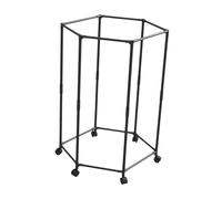 perfk Porta abiti organizer per casa, hotel, commerciale, cesto della biancheria, ufficio, bagno, camera da letto, con ruote, porta abiti di grande capacità, Nero