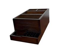 perfk Porta trapano per unghie, scatola porta attrezzi, custodia per pennelli per trucco in legno, scatola porta manicure, scatola porta punte per unghie, l