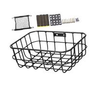 perfk Portapacchi Anteriore Bicicletta Cestino Bici Portapacchi Organizzatore Bagagli Versatile Durevole Alluminio Montaggio Semplice Adatto a Uomini Donne, Black Style B