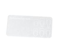 perfk Postato di palette per nail art Display board di miscelazione cosmetica Accessori di miscelazione per display Fondazione ombra Miscelata Colore, Bianco