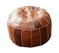 perfk Pouf Marocchino Boho Non Imbottito Poggiapiedi per Il Cuscino per Pavimento ottomano Decorazioni per Premium sotto è, Tondo