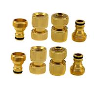 perfk Raccordi rapidi per Tubi da Giardino, Adattatore per connettore Tubo, Robusto, di, Facile da installare, Multifunzionale, in Ottone.