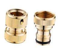 perfk Raccordo rapido per Tubo da Giardino, Raccordo filettato Professionale, Resistente alla ruggine, sostituisce Il connettore Maschio e Femmina ad Alte, Style a