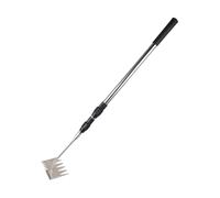 perfk Rastrello Estrattore di Erbacce, Attrezzo Manuale in Metallo Retrattile con Manico Lungo per Smuovere Il Terreno E Coltivare E Giardini.
