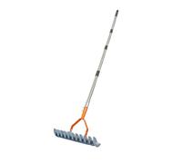 perfk Rastrello per Erba, attrezzo per la Cura del Giardino, per la Pulizia delle Foglie Cadute, per allentare Il Terreno, rastrello per Erba per parchi e, Asta da 1.7 M