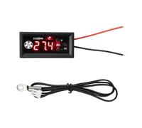 perfk Regolatore di velocità della ventola a 4 fili con sonda di temperatura Mini monitoraggi in tempo reale Display digitale Regolatore della ventola del, Set a
