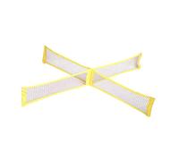 perfk Rete da Pallavolo E Badminton a 4 Vie, Rete da Pallamano Professionale, Rete da Pallavolo Quadrati, Gioco di Pallavolo per Giardino E Spiagg, 3 Metri x 0,5 Metri