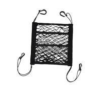 perfk Rete Portaoggetti per Cestino da Bicicletta, Elastica E Versatile con Ganci, Tasca Portaoggetti in Rete con Coulisse Elastica, Portatile per Motocicle, 3 Strati 30x30 Cm