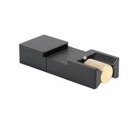 perfk Righello in acciaio, limite di posizionamento, blocco angolare, localizzatore di linee traccianti, professionale, portatile, righello di blocco fisso, Senza Righello