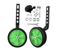 perfk Rotelle di Allenamento per Bambini, Ruote ausiliarie, universali, di Ricambio, per Bici da 12, 14, 16, 18 e 20 Pollici, stabilizzatori per Bicicletta, Verde