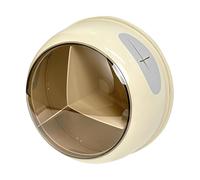 perfk Sacchetto per conservare la freschezza, Contenitore per Pellicola Alimentare, Organizer per casa, Bagno, Compatto, Porta Pellicola Trasparente, Color Crema