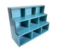 perfk Scaffale Portaoggetti da Parete con Mensola Aperta per Piccole Statue, Tazze E Trucchi