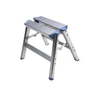 perfk Scala pieghevole a 2 gradini antiscivolo con pedale più ampio, robusta, portatile, in lega di alluminio, pratica per cucina, armadio, ufficio, adulti