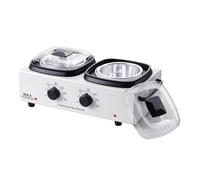 perfk Scaldacera elettrico per la depilazione, doppio contenitore per cera, attrezzatura SPA per viso e corpo, macchina per estetista principiante