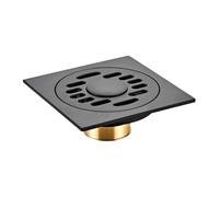 perfk Scarico a pavimento per lavatrice Scarico a pavimento per tubo di Diametro superiore a 5 cm Filtro di in ottone da 4 pollici per bagno di casa