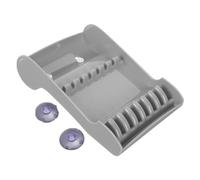 perfk Scatola Porta Forbici Da Parrucchiere con Fessura per L'installazione, per Barbieri, 5,5x8 Pollici, Posizionamento Sicuro con Ventosa, Grigio