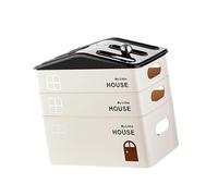 perfk Scatola portaoggetti per router, scatola multipresa, nascondicavo, moderno, salvaspazio, organizer da scrivania per ufficio e casa, Tre Strati